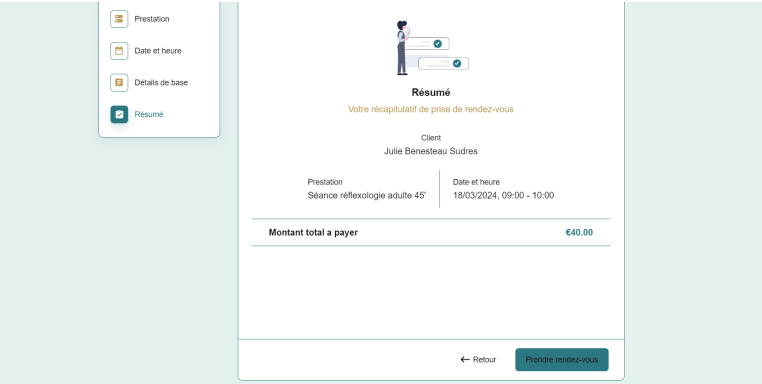 Etape 4 prise de rdv 